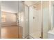 Shower stall with glass enclosure at 25575 W Lynne Ln, Buckeye, AZ 85326