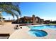 Inviting pool and hot tub with a mountain view at 38820 N 19Th Way, Phoenix, AZ 85086
