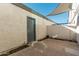 Private patio with storage and shade structure at 3411 N 12Th Pl # 9, Phoenix, AZ 85014