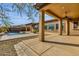 Covered patio with access to the pool and backyard at 16209 S 29Th Ave, Phoenix, AZ 85045