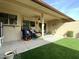 Covered patio perfect for outdoor relaxing and entertaining at 18833 N Palomar Dr, Sun City West, AZ 85375