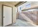 Private patio with storage and access to the yard at 222 W Brown Rd # 117, Mesa, AZ 85201