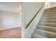 Carpeted stairs leading to the upper level at 222 W Brown Rd # 117, Mesa, AZ 85201