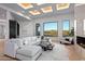 Open living area with stunning mountain views and a fireplace at 4880 E Lone Mountain N Rd, Cave Creek, AZ 85331