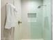 Spa-like shower with glass enclosure and marble tile at 4880 E Lone Mountain N Rd, Cave Creek, AZ 85331