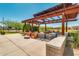 Relaxing patio with pergola and seating at 10553 E Relativity Ave, Mesa, AZ 85212