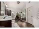 Luxurious bathroom with double vanity and large shower at 1201 E Le Marche Ave, Phoenix, AZ 85022