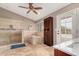 Updated bathroom with a walk-in shower and soaking tub at 1201 E Le Marche Ave, Phoenix, AZ 85022