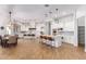Gourmet kitchen boasting white cabinets and a large island at 2346 E Sanoque Ct, Gilbert, AZ 85298