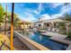 Resort-style pool with spa and string lights at 2346 E Sanoque Ct, Gilbert, AZ 85298
