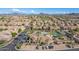 Aerial view of community with pool, tennis, and clubhouse at 6202 E Mckellips Rd # 141, Mesa, AZ 85215