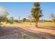 View of the community and golf course from the backyard at 6202 E Mckellips Rd # 141, Mesa, AZ 85215