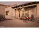 Outdoor patio with seating area and fire pit at 6202 E Mckellips Rd # 141, Mesa, AZ 85215