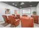 Community theater room with brown leather recliners at 6202 E Mckellips Rd # 141, Mesa, AZ 85215