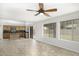 Open living area with tile flooring and kitchen views at 3473 E Bruce Ave, Gilbert, AZ 85234