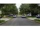 Residential street with lush trees and parked cars at 3473 E Bruce Ave, Gilbert, AZ 85234