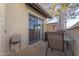 Private patio with seating area, perfect for outdoor dining at 8140 N 107Th Ave # 129, Peoria, AZ 85345