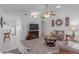Bright and airy living room with a fireplace and open floor plan at 8140 N 107Th Ave # 129, Peoria, AZ 85345