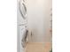 Stackable washer and dryer in a laundry closet at 8140 N 107Th Ave # 129, Peoria, AZ 85345