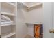 Well-organized closet with shelving and hanging space at 8140 N 107Th Ave # 129, Peoria, AZ 85345