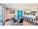 Modern dining area with a glass table and sleek chairs at 8310 E Devonshire Ave, Scottsdale, AZ 85251