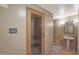 Bathroom with a pedestal sink and sauna at 1044 W Indian Hills Pl, Phoenix, AZ 85023