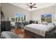 Cozy bedroom with a workspace and mountain views at 1044 W Indian Hills Pl, Phoenix, AZ 85023