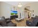 Bright living room with high ceilings, fireplace, and comfortable seating at 1044 W Indian Hills Pl, Phoenix, AZ 85023