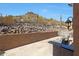 Spacious patio with seating area and mountain views at 1044 W Indian Hills Pl, Phoenix, AZ 85023