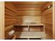 Relax in this private, wood-paneled sauna at 1044 W Indian Hills Pl, Phoenix, AZ 85023