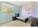 bedroom with unicorn wall art and window at 14462 W Avalon Dr, Goodyear, AZ 85395