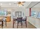 Kitchen with an island, granite countertops, and a breakfast nook at 14462 W Avalon Dr, Goodyear, AZ 85395