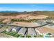 Aerial view of new construction homes and community amenities at 28266 N 134Th Dr, Peoria, AZ 85383