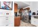 Kitchen features wood cabinets, stainless steel appliances, and ample counter space at 3030 S Alma School Rd # 12, Mesa, AZ 85210