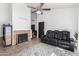 Living room featuring a fireplace and a relaxing seating area at 3030 S Alma School Rd # 12, Mesa, AZ 85210