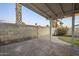 Covered patio with brick pavers and a view of the backyard at 3743 W Dailey St, Phoenix, AZ 85053