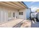 Covered patio, brick pavers, and backyard access at 3743 W Dailey St, Phoenix, AZ 85053