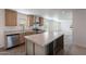 Modern kitchen with island and stainless steel appliances at 249 N 89Th St, Mesa, AZ 85207