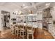 Gourmet kitchen boasts a large island, granite counters, and custom cabinetry at 2912 E Vaughn Ave, Gilbert, AZ 85234
