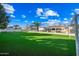 Expansive backyard with artificial turf and soccer goal at 2335 E Plum St, Gilbert, AZ 85298