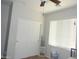 Bedroom with double door closet and ceiling fan at 25422 W Maldonado Ct, Buckeye, AZ 85326