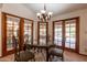 Bright breakfast nook with French doors leading to the backyard at 13108 N 76Th St, Scottsdale, AZ 85260