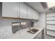 Modern kitchen with stainless steel sink and cabinets at 1449 E Highland Ave # 36, Phoenix, AZ 85014
