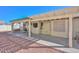 Spacious backyard patio with pergola and seating area at 20058 N 109Th Dr, Sun City, AZ 85373