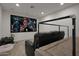 Home theater with large screen, comfortable seating, and projector at 22446 E Russet Rd, Queen Creek, AZ 85142