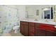 Bathroom with double sinks and shower at 4102 S 186Th Ave, Goodyear, AZ 85338