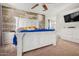 Primary bedroom with large bed, dresser, and a flat screen TV at 4102 S 186Th Ave, Goodyear, AZ 85338