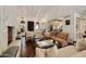Spacious living room with hardwood floors and a fireplace at 6701 N Scottsdale Rd # 20, Scottsdale, AZ 85250