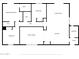 Floor plan showcasing a 3 bedroom, 2 bath home at 12414 N 33Rd St, Phoenix, AZ 85032