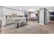 Modern kitchen with gray cabinets, white countertops, and island at 12414 N 33Rd St, Phoenix, AZ 85032